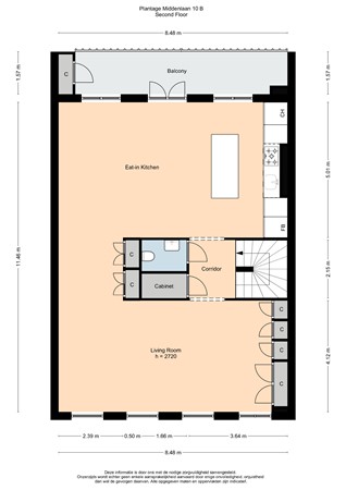 Floorplan - Plantage Middenlaan, 1018 DD Amsterdam